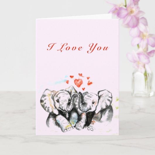 I Liebe You Card Romantic Karte (Orchidee)