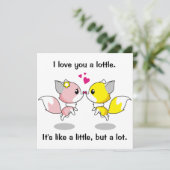 I Liebe You Card Save The Date (Stehend Vorderseite)