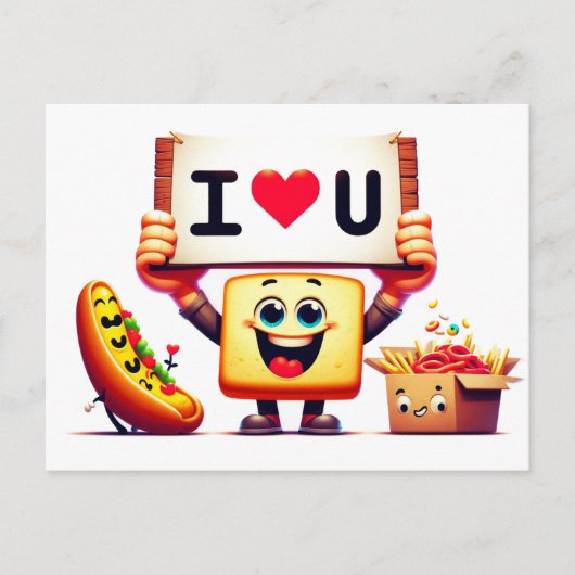 I Liebe You Cards Postkarte (Vorderseite)