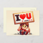 I Liebe You Cards Postkarte (Vorne/Hinten)