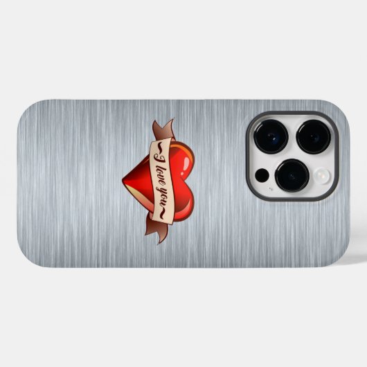 I Liebe You Case-Mate iPhone Case (Rückseite (Horizontal))