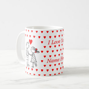 I Liebe You Coffee Tasse Coupé Geschenk mit Indivi