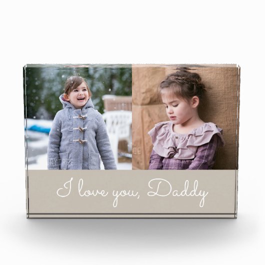 I Liebe You Daddy / 2 Bilder Fotoblock (Vorderseite)