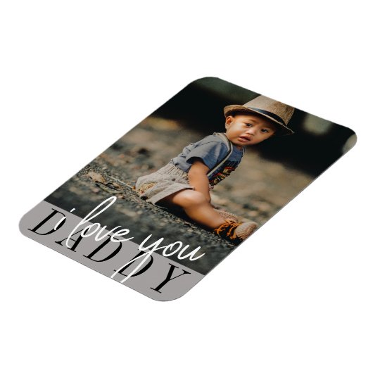 I Liebe You Daddy Foto Magnet (Linke Seite)