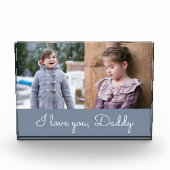I Liebe You Daddy Script Collage Fotoblock (Vorderseite)