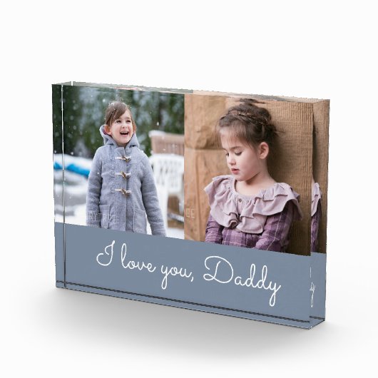 I Liebe You Daddy Script Collage Fotoblock (Rechts)