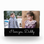 I Liebe You Daddy Script / Collage Fotoblock (Vorderseite)