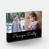 I Liebe You Daddy Script / Collage Fotoblock (Links)
