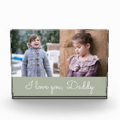 I Liebe You Daddy / Script Green 2 Fotoblock (Vorderseite)