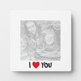 I Liebe You Foto Plaque Fotoplatte