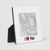 I Liebe You Foto Plaque Fotoplatte (Vorderseite)