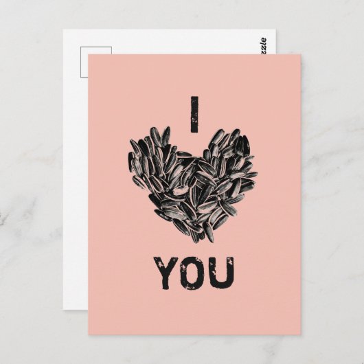 "I Liebe You" Funny Niedlich Cool einzigartig Postkarte (Vorne/Hinten)