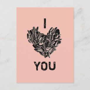 "I Liebe You" Funny Niedlich Cool einzigartig Postkarte