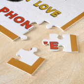 I Liebe You Funny Spaß Telefon  Puzzle (Seite)
