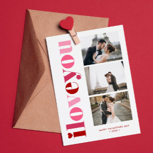 "I Liebe You" Galerie von 3 Fotos Valentinstag Feiertagskarte