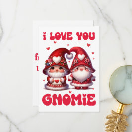 I Liebe You Gnomie - Valentine's Day Card Dankeskarte