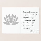 I Liebe You Golden Heart Ein-von-ein-irgendwie lus Folienkarte (Innenseite)