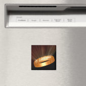 "I Liebe you" Goldener Ring Magnet (In Situ (Geschirrspüler))