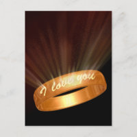 "I Liebe you" Goldener Ring