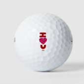 I Liebe You Golf Balls Golfball (Vorderseite)
