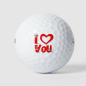 I Liebe You Golf Balls Golfball (Vorderseite)