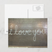 I Liebe You Graffiti Postkarte (Vorne/Hinten)