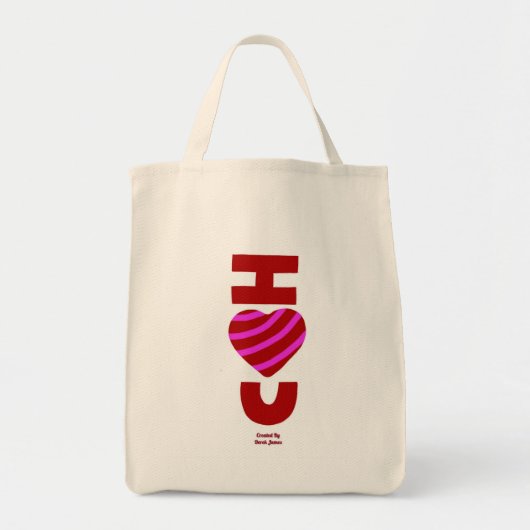 I Liebe You Grocery Tasche (Vorne)