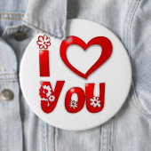"I LIEBE YOU" GROOVY BLUME BUTTON (Beispiel)