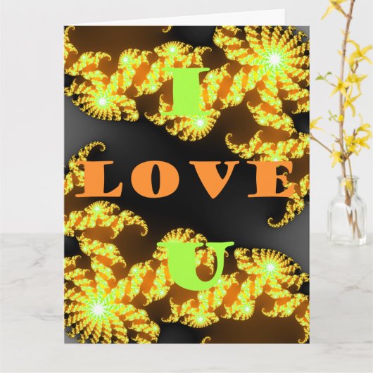 I Liebe You Hakuna Matata Golden gelbe Wünsche Karte (Gelbe Blume)