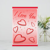 "I LIEBE YOU" HEARS BRIEFPAPIER (Stehend Vorderseite)