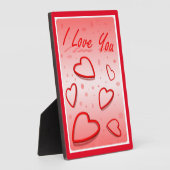 "I LIEBE YOU" HEARS FOTOPLATTE (Seite)