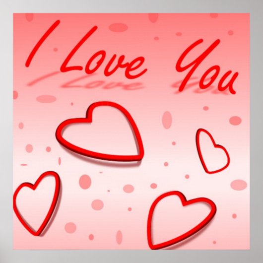 "I LIEBE YOU" HEARS POSTER (Vorne)