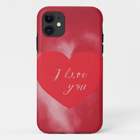I Liebe You Heart Mobile Case (Rückseite)