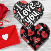 I Liebe You Heart Shaped Spiral Notebook Notizblock
