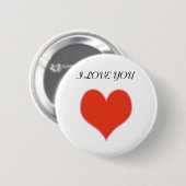 "I LIEBE YOU" HERZEN BUTTON (Vorne & Hinten)
