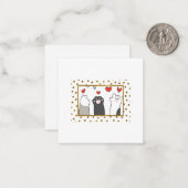 "I Liebe you" in Katzensignsprache Mitteilungskarte (Vorderseite/Rückseite Beispiel)