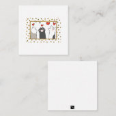 "I Liebe you" in Katzensignsprache Mitteilungskarte (Vorne/Hinten)