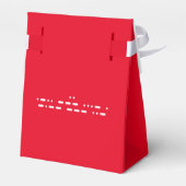 "I Liebe You" in Morse Code Geschenkschachtel (Rückseite)