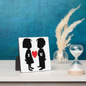 "I LIEBE YOU" Junge und MÄDCHEN Fotoplatte (InSitu)