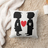 "I LIEBE YOU" Junge und MÄDCHEN Kissen (Decke)