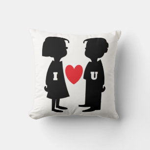 "I LIEBE YOU" Junge und MÄDCHEN Kissen