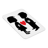 "I LIEBE YOU" Junge und MÄDCHEN Magnet (Rechte Seite)