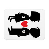"I LIEBE YOU" Junge und MÄDCHEN Magnet (Horizontal)