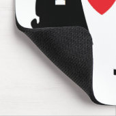 "I LIEBE YOU" Junge und MÄDCHEN Mousepad (Ecke)