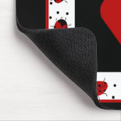I Liebe You Ladybugs Mousepad (Ecke)
