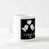 "I LIEBE YOU" - LIEBER KAFFEETASSE (Vorderseite Links)