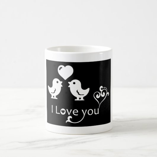 "I LIEBE YOU" - LIEBER KAFFEETASSE (Mittel)