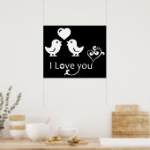 "I LIEBE YOU" - LIEBER POSTER (Küche)