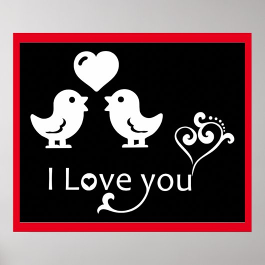 "I LIEBE YOU" - LIEBER POSTER (Vorne)
