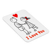 I Liebe You Magnet - Niedliches Paar (Rechte Seite)
